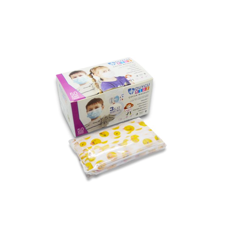 DUYGU KİDS MASKE / 10'ARLI PAKET / 50'Lİ KUTUDA